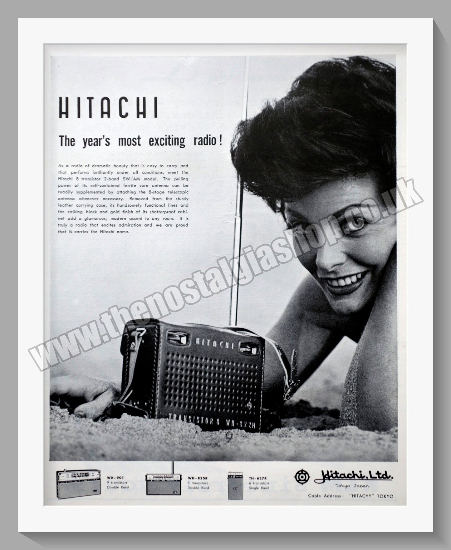 Hitachi Transistor Range. Original Advert 1960 (ref AD300536)