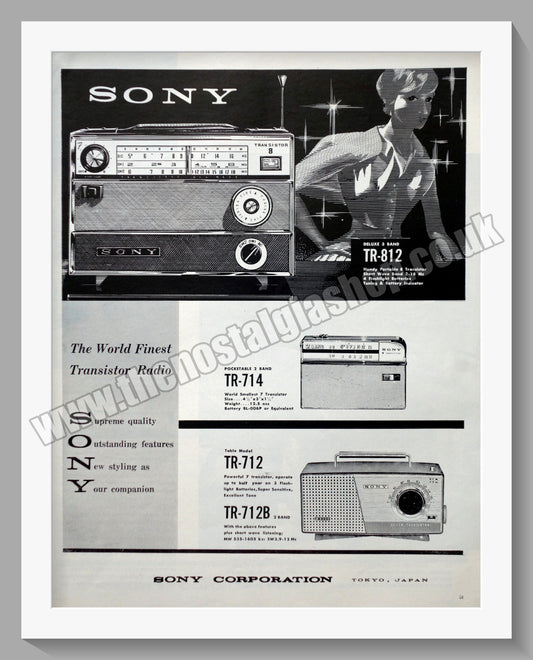 Sony Radio Range. Original Advert 1960 (ref AD300573)