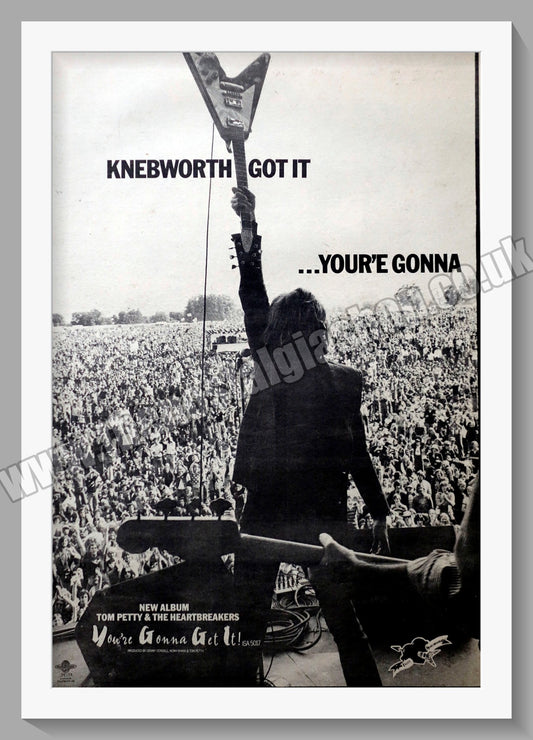 Tom Petty And The Heart Breakers At Knebworth.  Original Advert 1978 (ref AD14475)