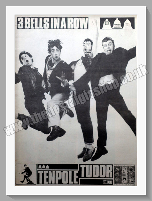 Tenpole Tudor. 3 Bells In A Row.  Original Advert 1980 (ref AD14481)