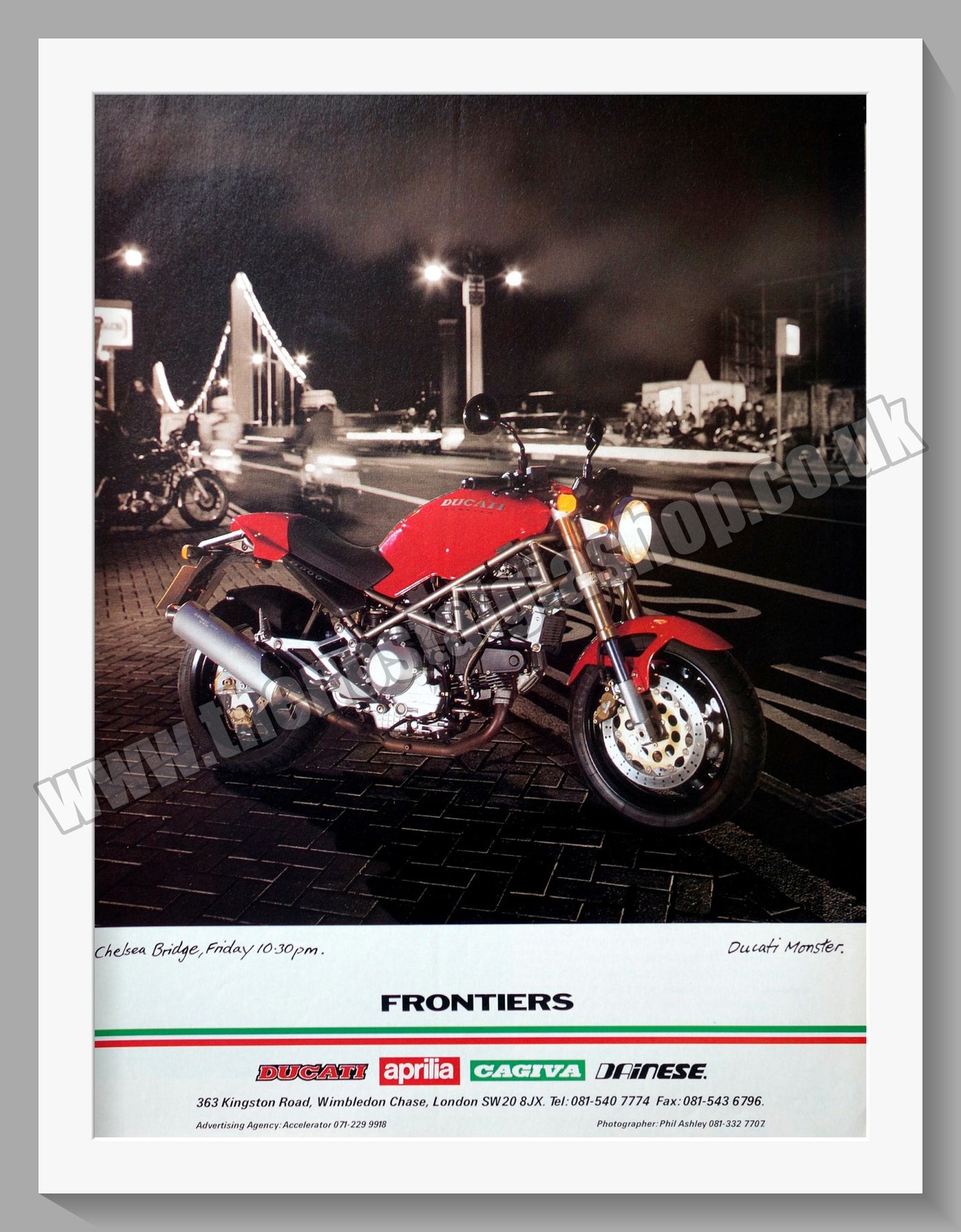 Ducati Monster Motorcycle. Original Advert 1994 (ref AD56789)