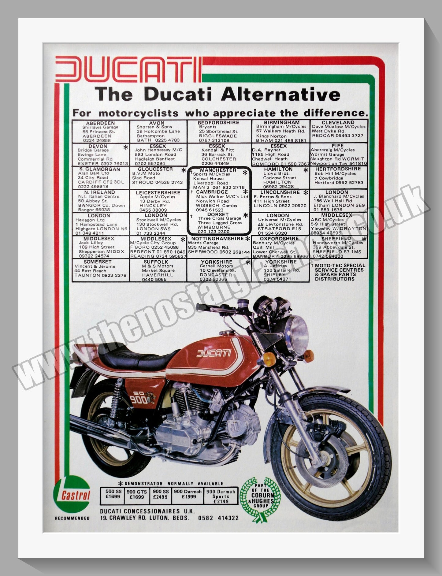 Ducati 900 Darmah Motorcycle. Original Advert 1978 (ref AD56792)