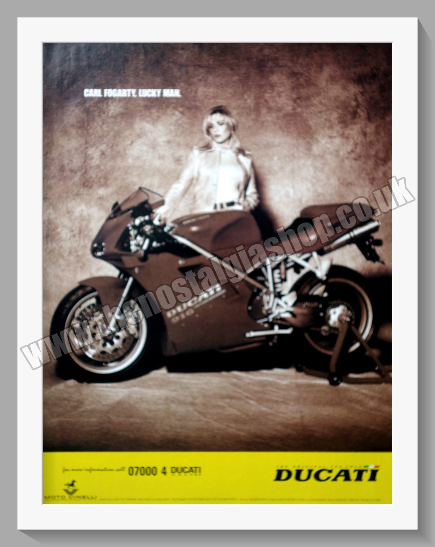 Ducati 916 Motorcycle. Original Advert 1997 (ref AD56796)