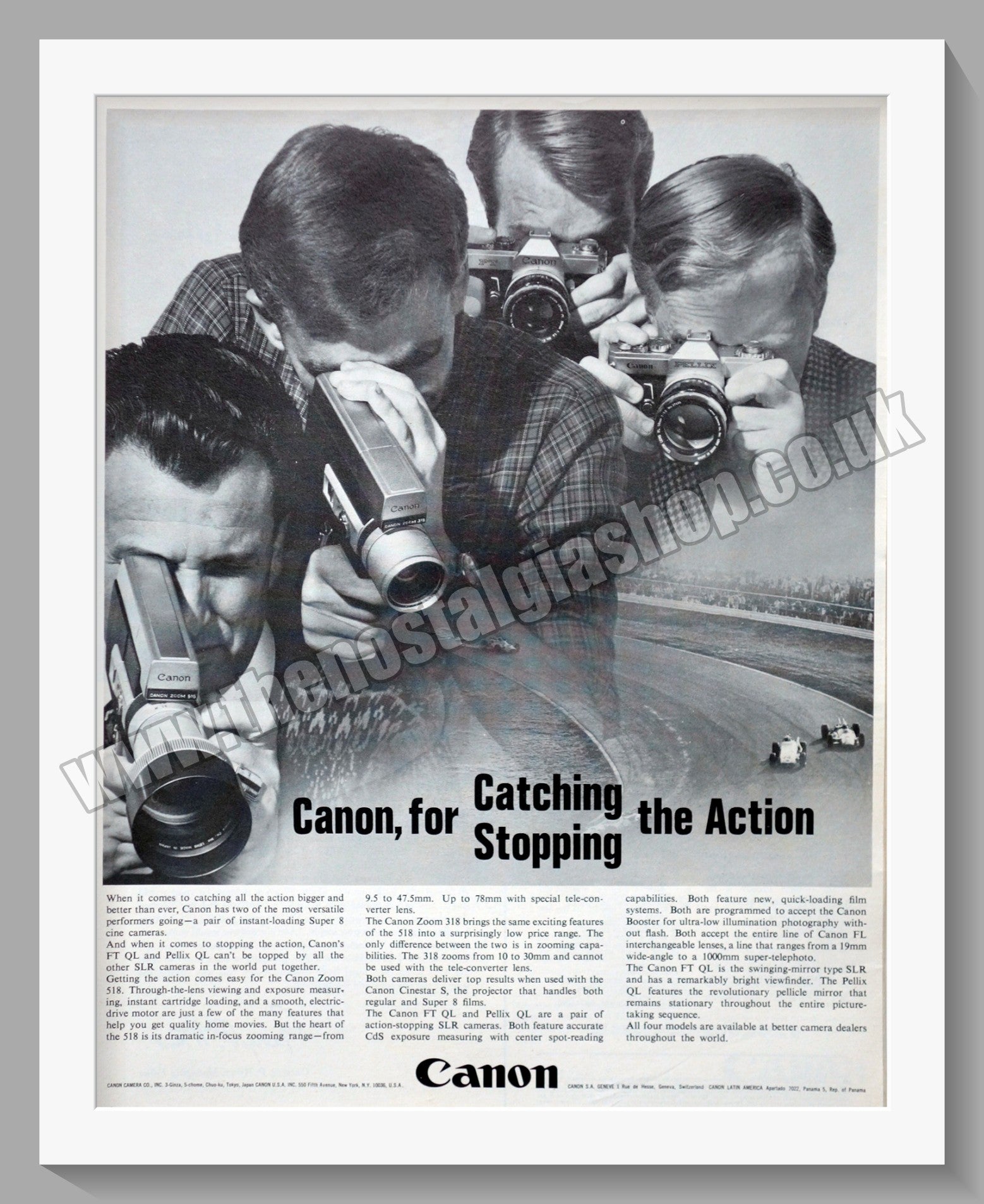 Canon Camera Range. Original Advert 1966 (ref AD300603) – The Nostalgia ...