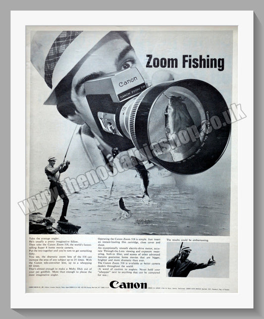 Canon Zoom 518 Camera. Original Advert 1966 (ref AD300605)