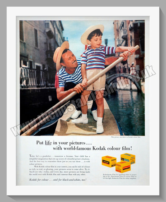 Kodak Film. Original Advert 1960 (ref AD300642)