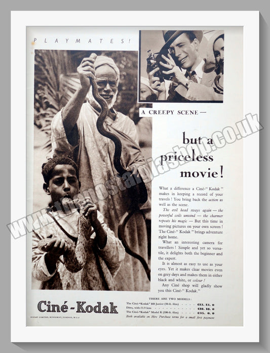 Cine Kodak. Original Advert 1934 (ref AD300650)
