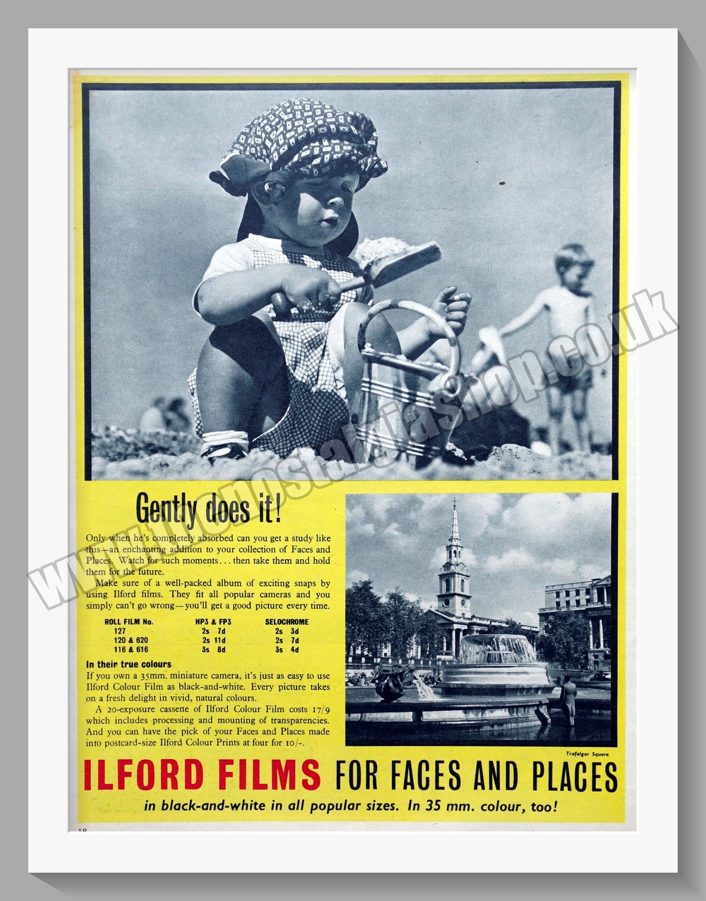 Ilford Films. Original Advert 1955 (ref AD300677)