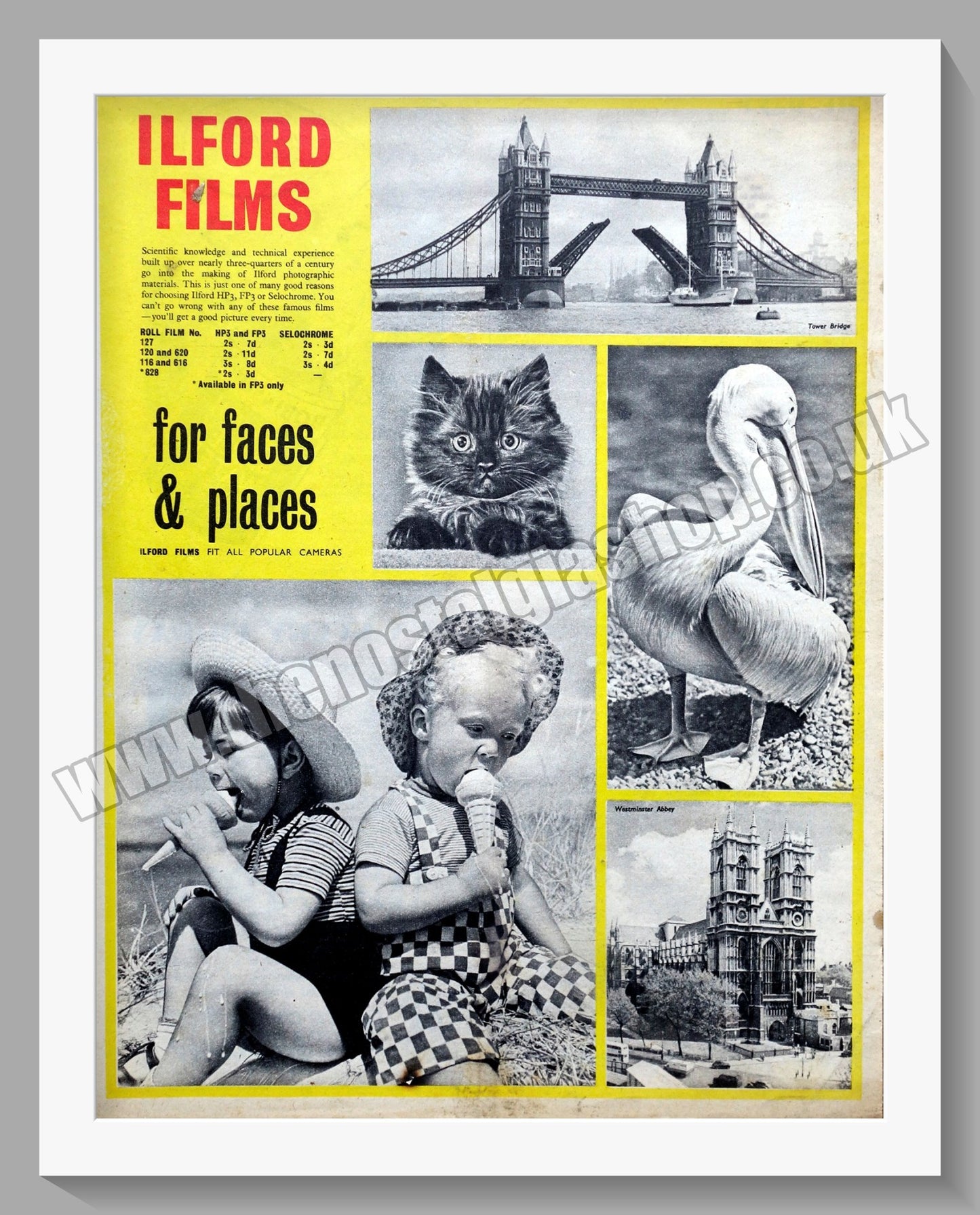Ilford Films. Original Advert 1953 (ref AD300679)