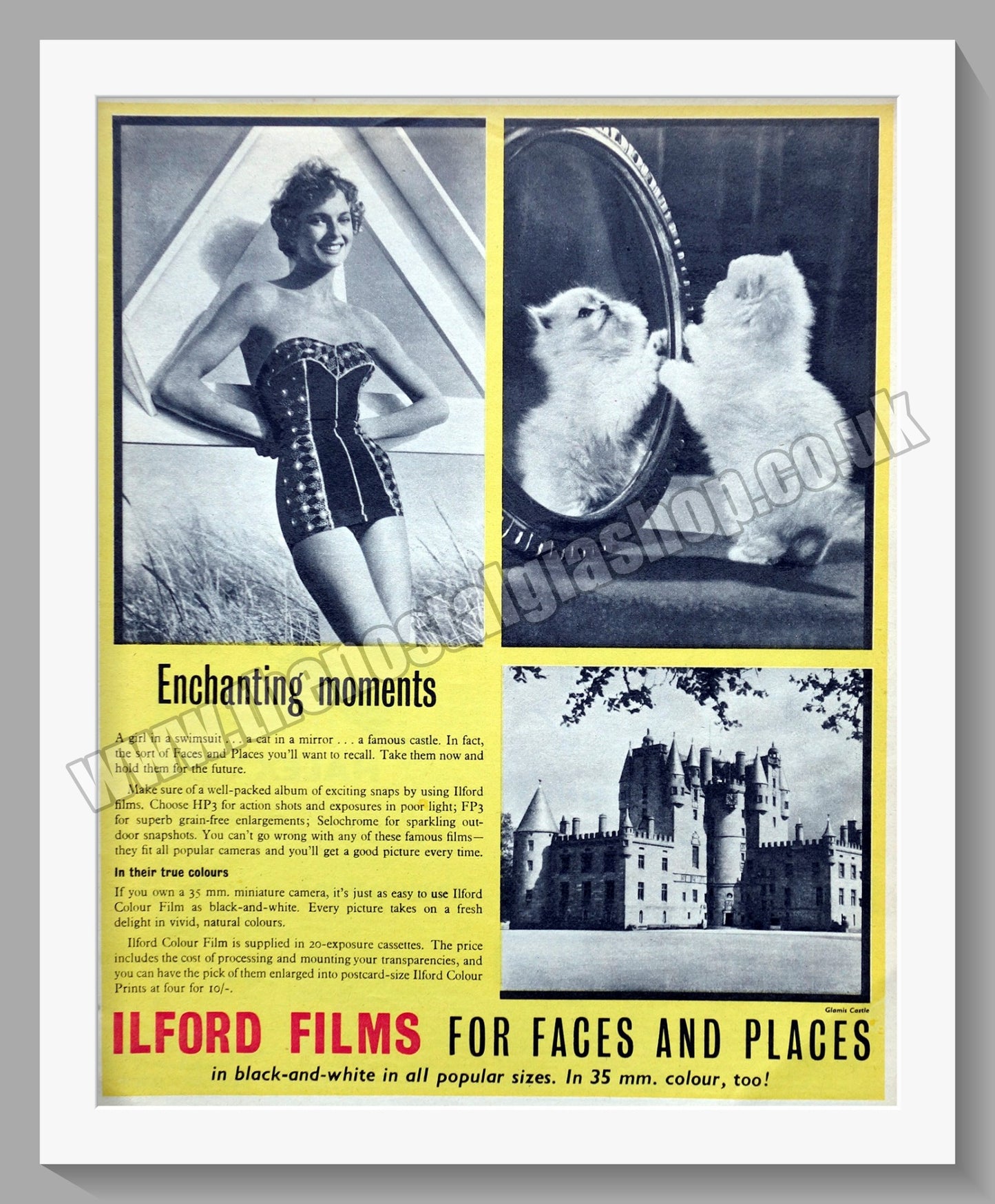 Ilford Films. Original Advert 1955 (ref AD300680)