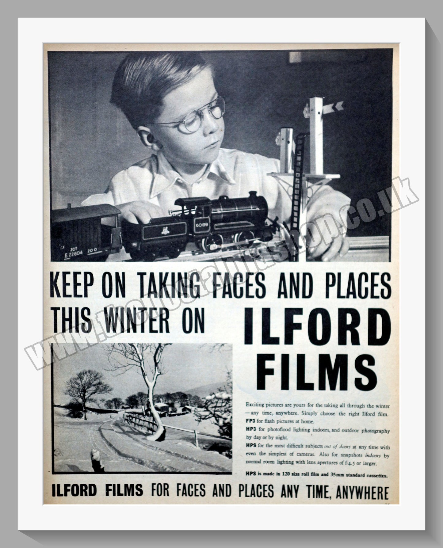Ilford Films. Original Advert 1955 (ref AD300682)