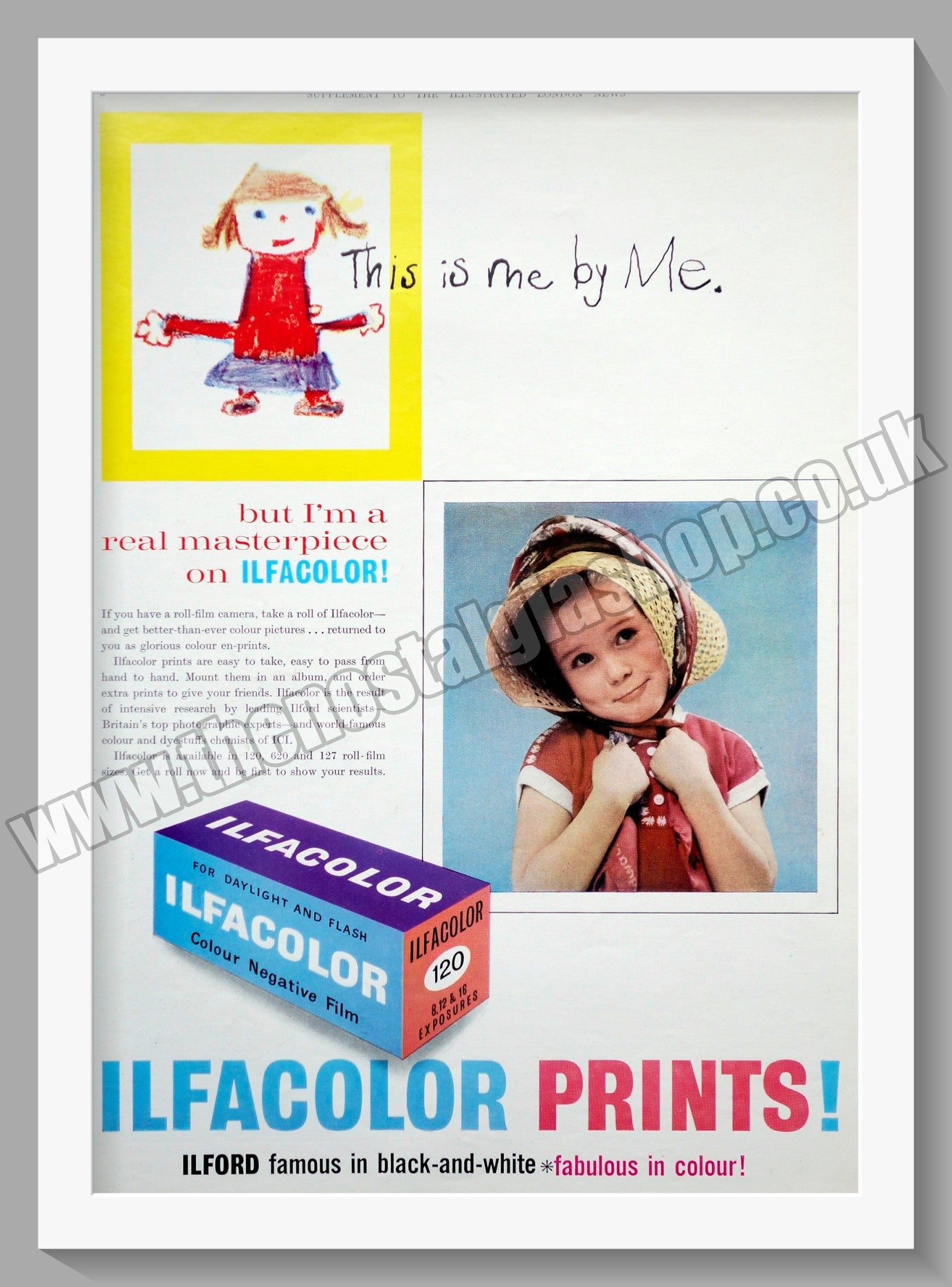 Ilfacolor Films. Original Advert 1960 (ref AD300691)