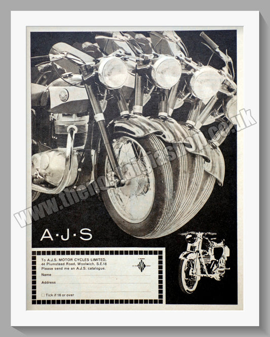 A.J.S Motorcycles. Original Advert 1963 (ref AD56813)