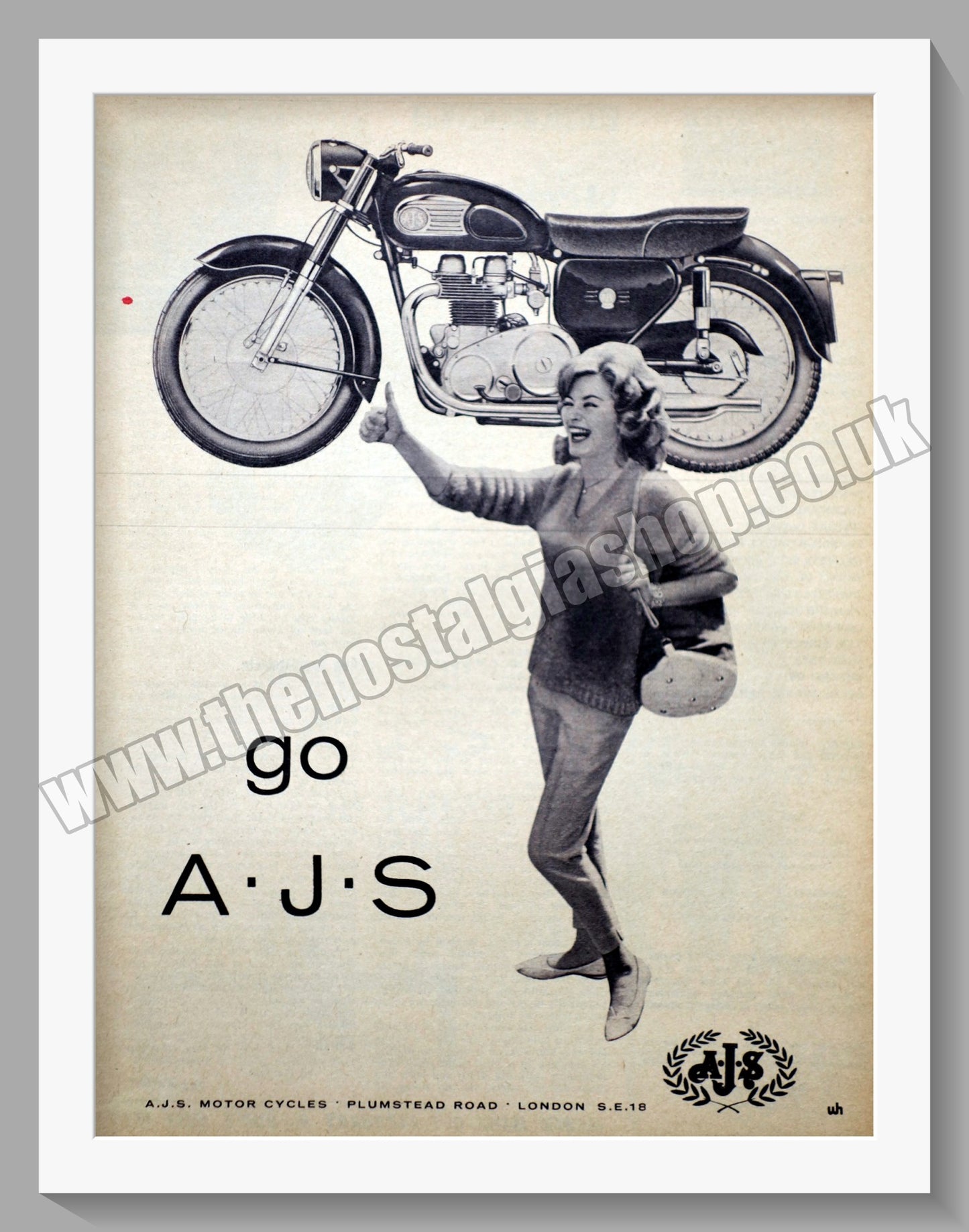 A.J.S Motorcycles. GO A.J.S Original Advert 1962 (ref AD56847)