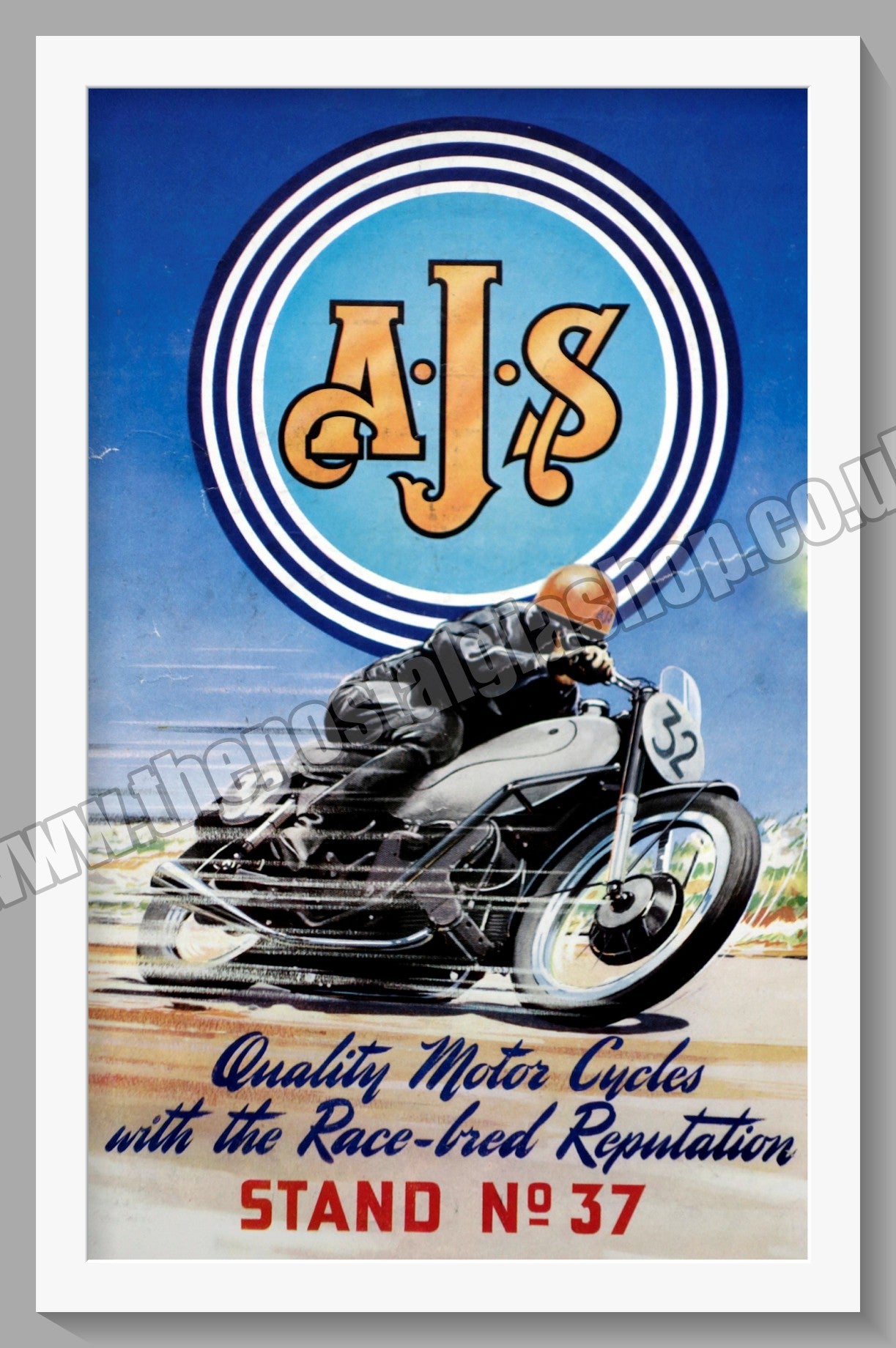 A.J.S Motorcycles Race Bred Reputation. Original Advert 1949 (ref AD56 ...