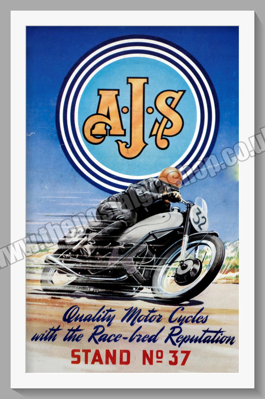 A.J.S Motorcycles Race Bred Reputation. Original Advert 1949 (ref AD56866)