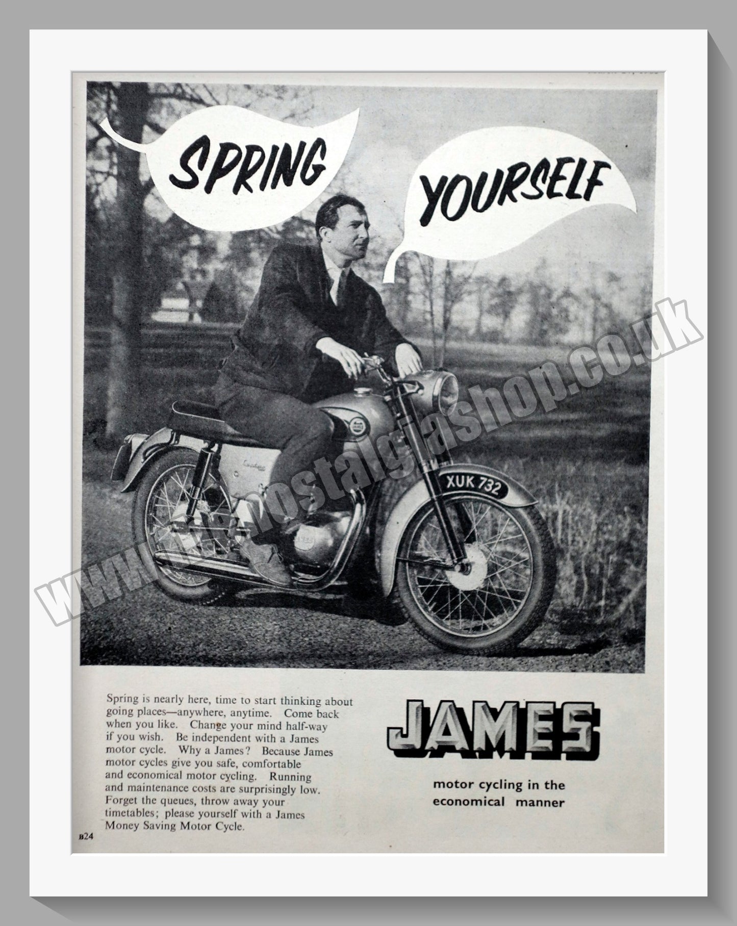 James Motorcycles. Spring Yourself. Original Advert 1960 (ref AD56976)