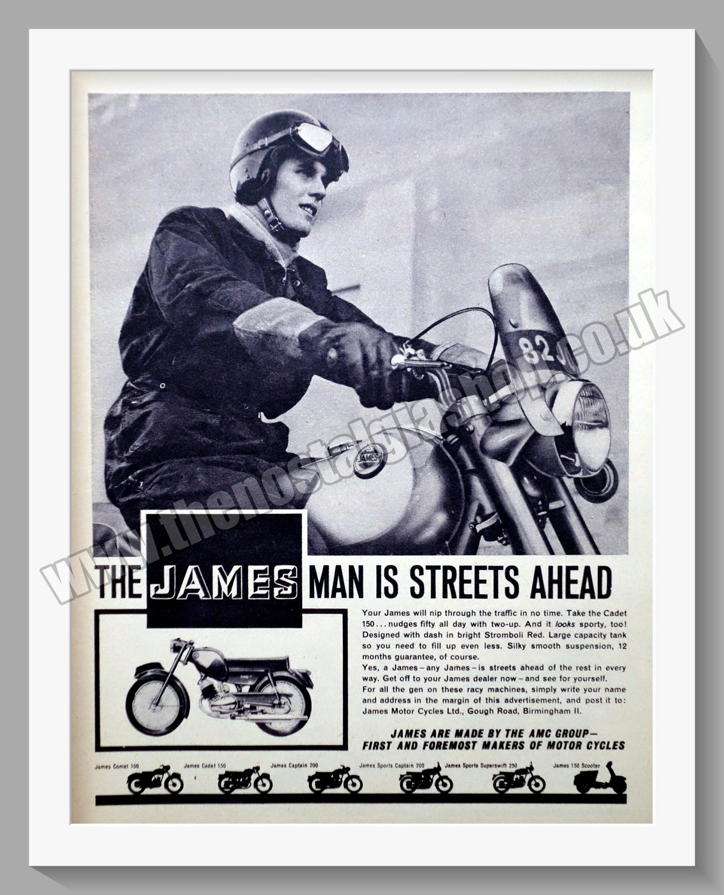 James Motorcycles. Original Advert 1964 (ref AD56985)