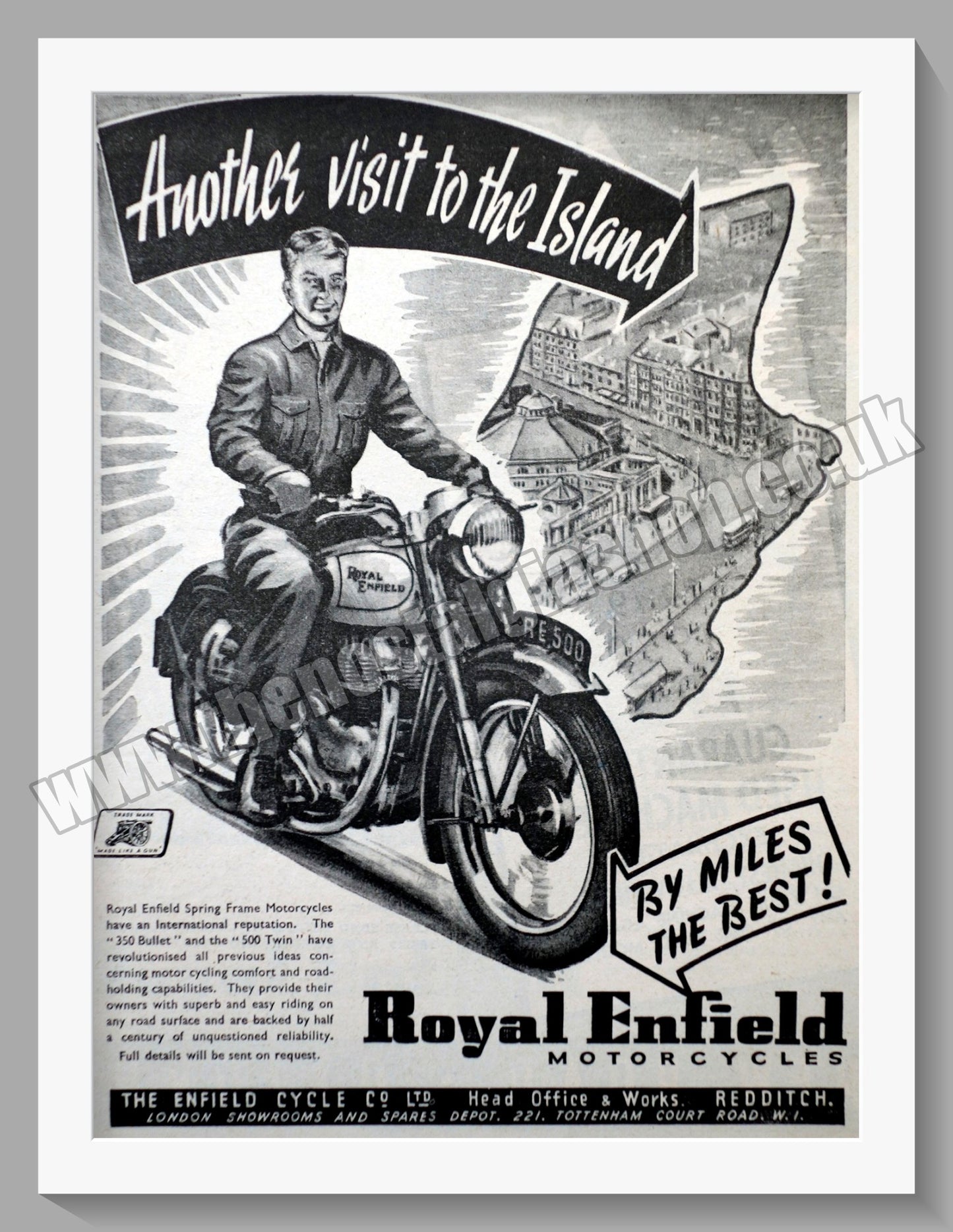 Royal Enfield Motorcycles. Original Advert 1951 (ref AD57255)