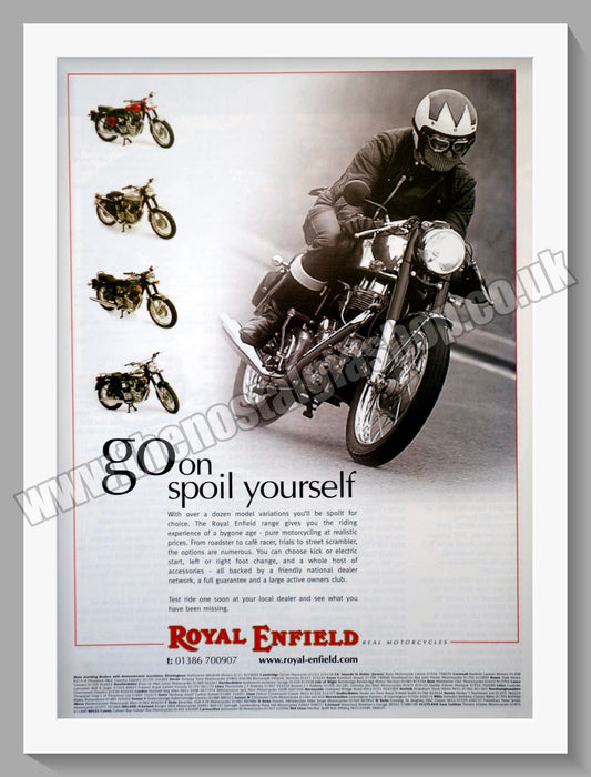 Royal Enfield Motorcycle Range. Original Advert 2004 (ref AD57390)