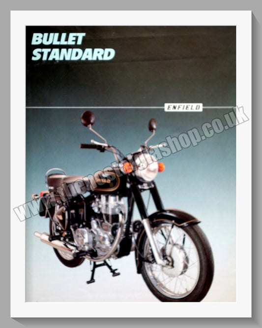 Royal Enfield Bullet Motorcycle. Original Double Advert 1990s (ref AD57477)