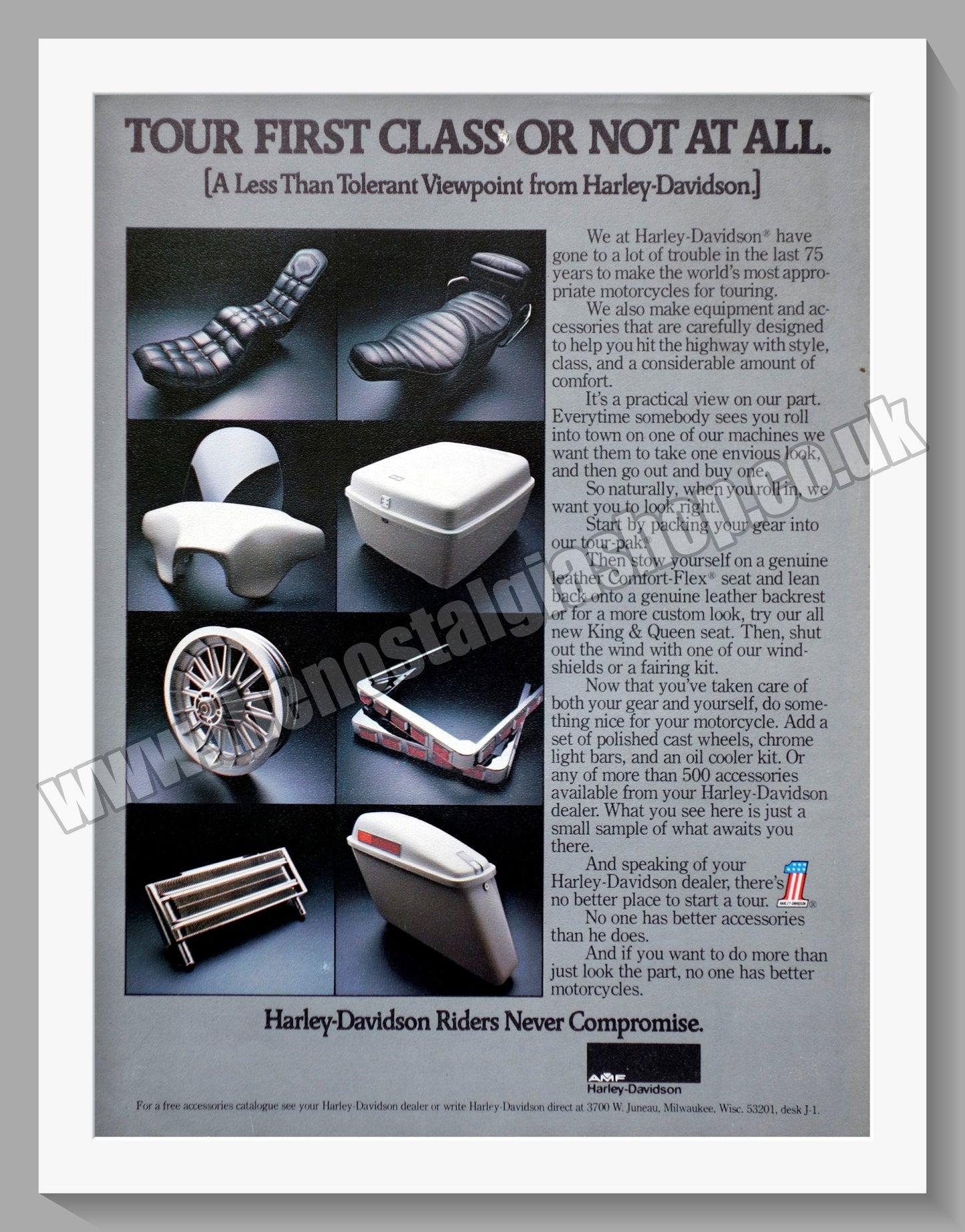 Harley-Davidson Motorcycle Accessories. Original Advert 1978 (ref AD57687)