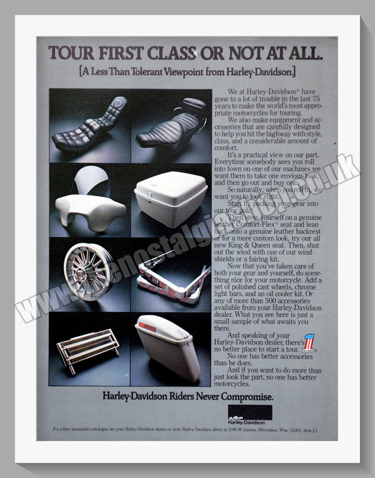 Harley-Davidson Motorcycle Accessories. Original Advert 1978 (ref AD57687)