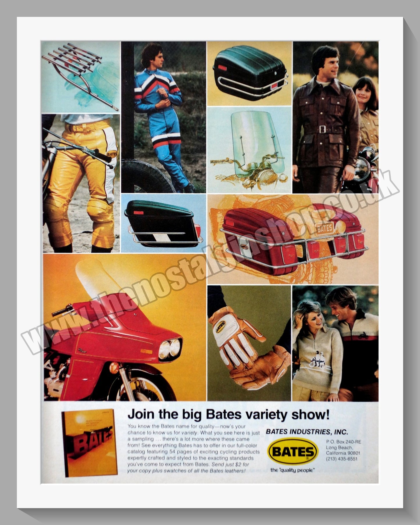 Bates Motorcycle Accessories. Original Advert 1978 (ref AD57695)