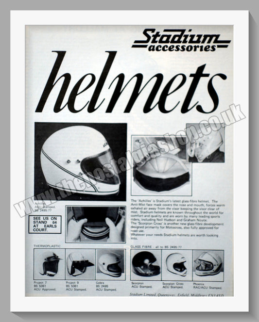 Stadium Motorcycle Accessories. Original Advert 1979 (ref AD57672)