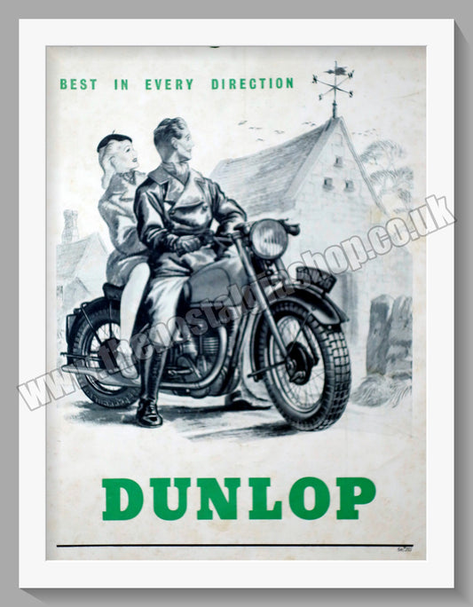 Dunlop Motorcycle Tyres. Original Advert 1946 (ref AD57707)
