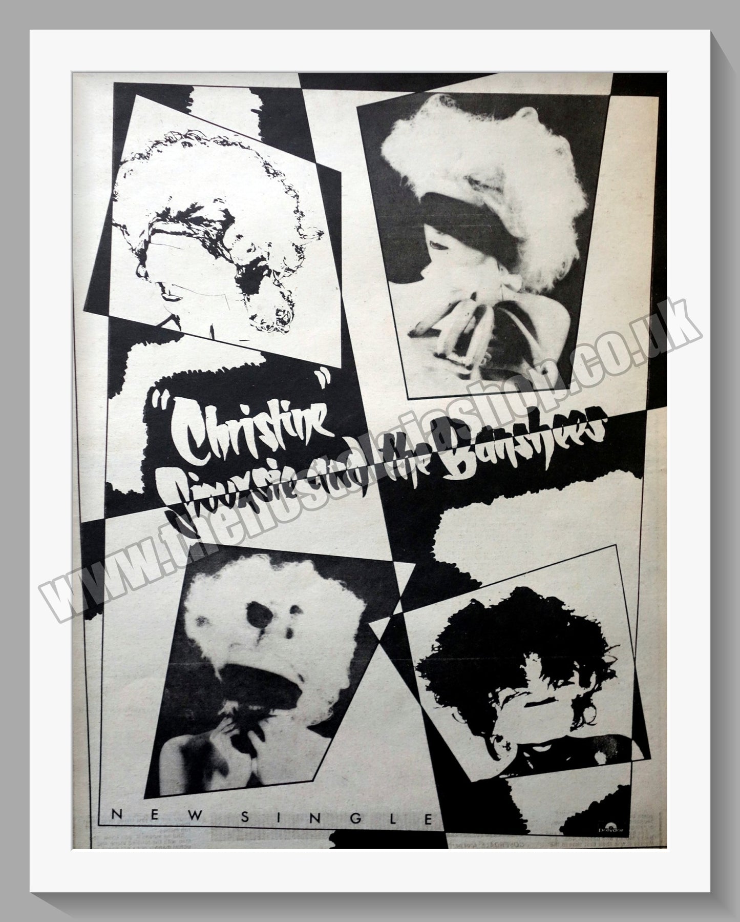 Siouxsie And The Banshees Christine. Vintage Advert 1980 (ref AD14625)