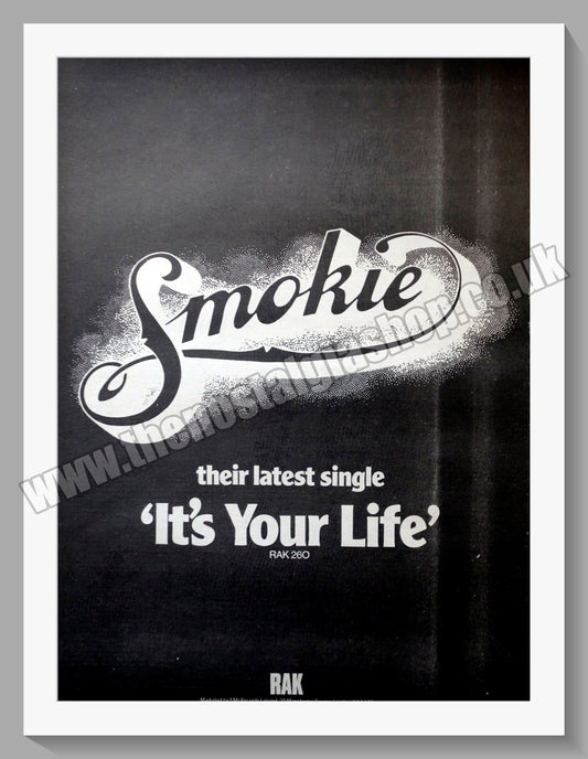 Smokie It's Your Life. Vintage Advert 1977 (ref AD14676)