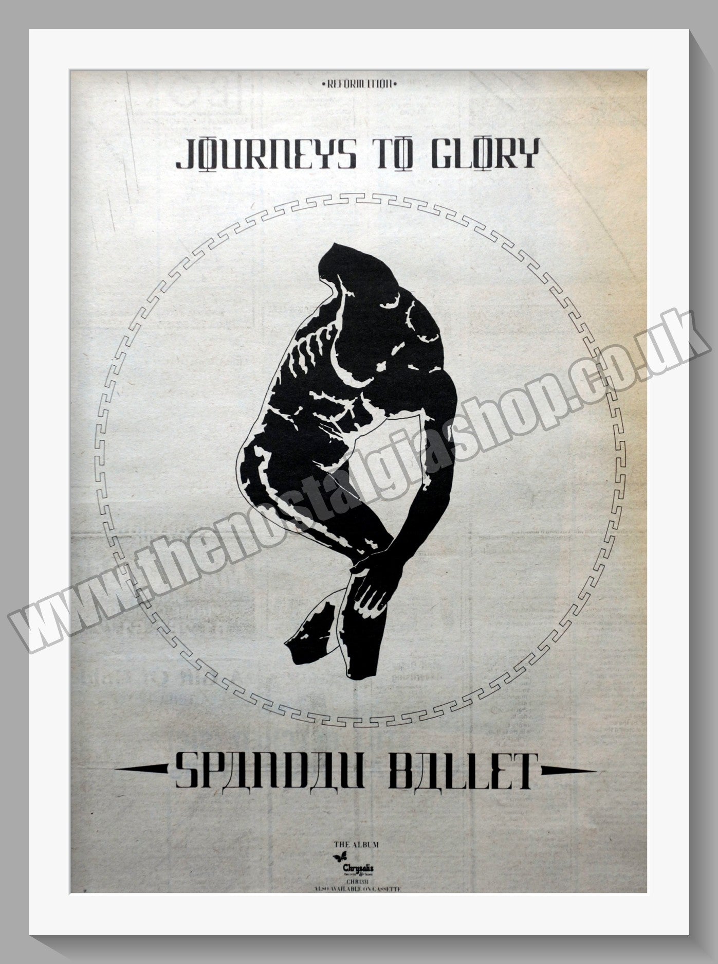 Spandau Ballet Journeys To Glory. Original Vintage Advert 1981 (ref AD14714)
