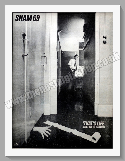Sham 69 That's Life. Original Vintage Advert 1978 (ref AD14731)