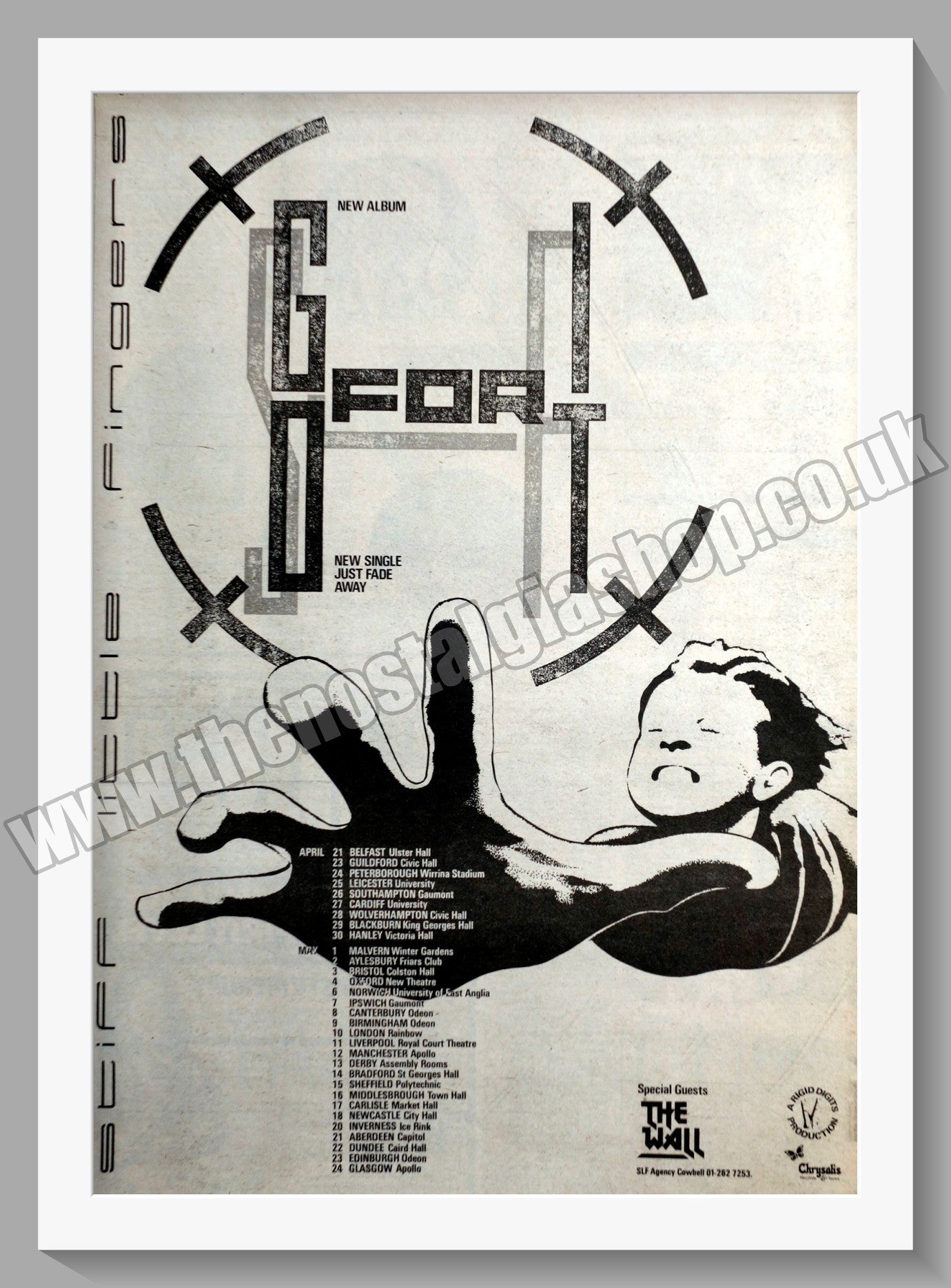 Stiff Little Fingers Go For It. Original Vintage Advert 1981 (ref AD14743)