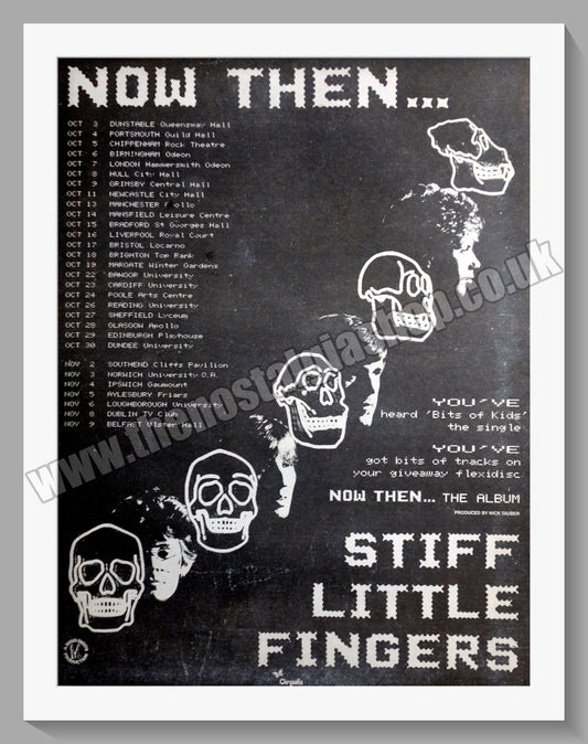 Stiff Little Fingers Now Then.... Original Vintage Advert 1982 (ref AD14748)