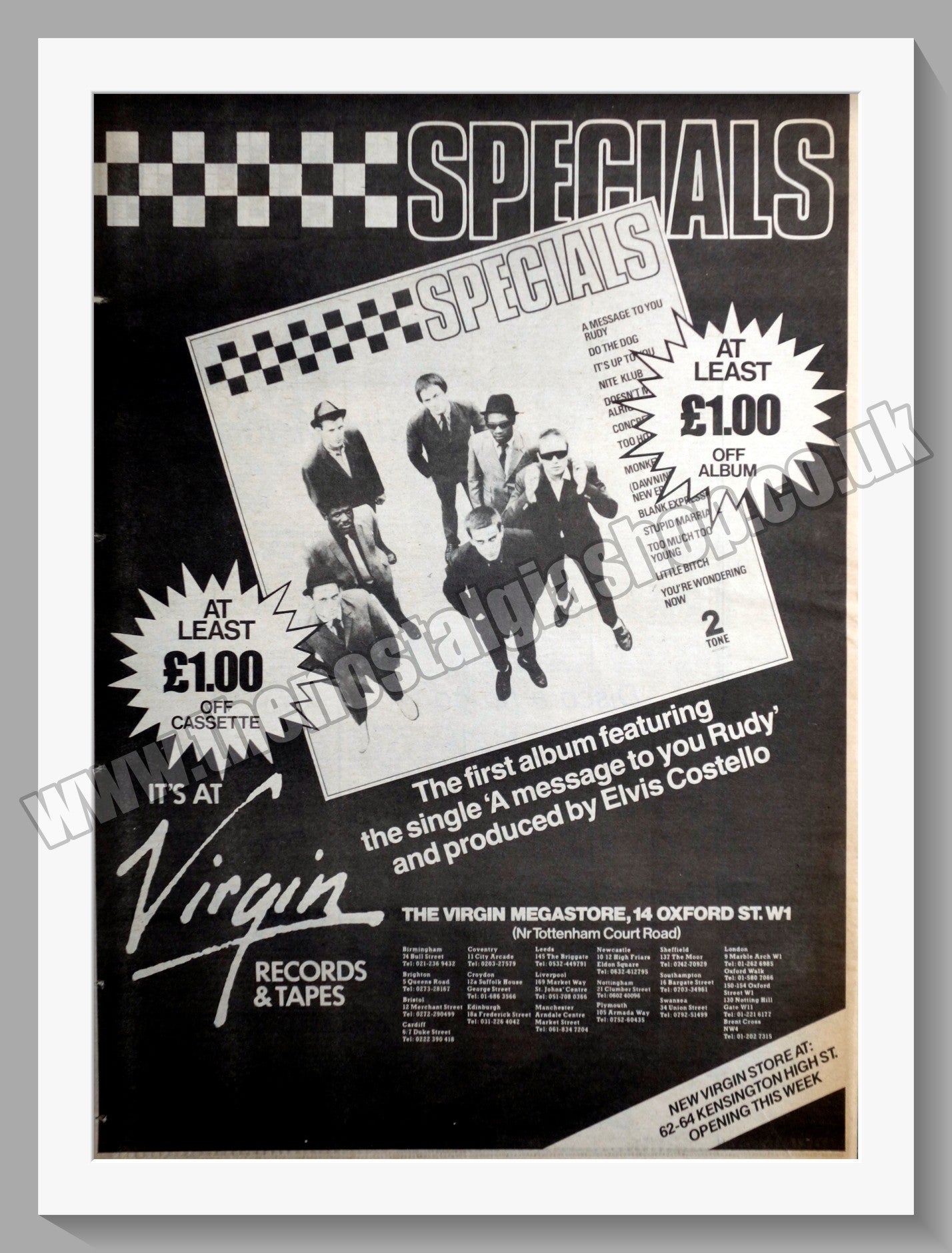 Specials (The) A Message To You Rudy. Original Vintage Advert 1979 (ref AD14755)