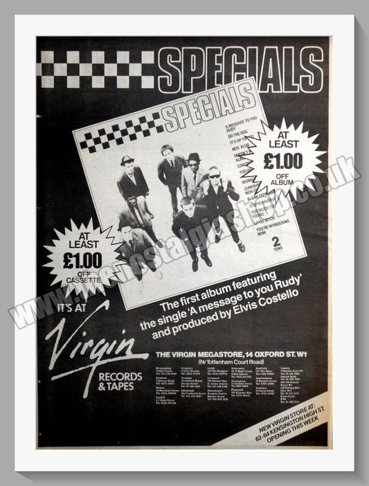 Specials (The) A Message To You Rudy. Original Vintage Advert 1979 (ref AD14755)