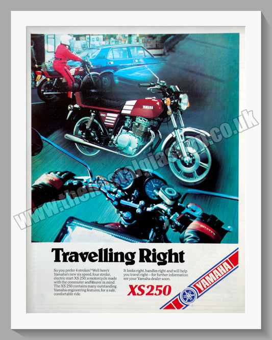 Yamaha XS250 Motorcycle. Original Advert 1978 (ref AD57809)