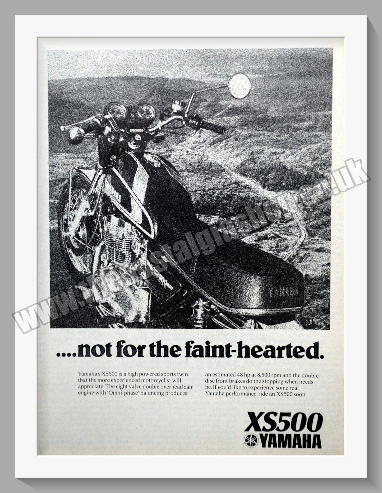 Yamaha XS500 Motorcycle. Original Advert 1976 (ref AD57815)