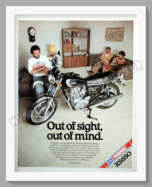 Yamaha XS650 Motorcycle. Original Advert 1978 (ref AD57816)