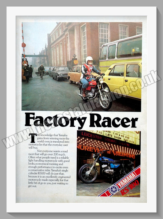 Yamaha RS100 Motorcycle. Original Advert 1978 (ref AD57830)