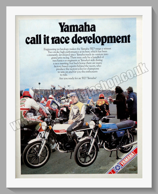 Yamaha RD Motorcycles. Original Advert 1978 (ref AD57872)