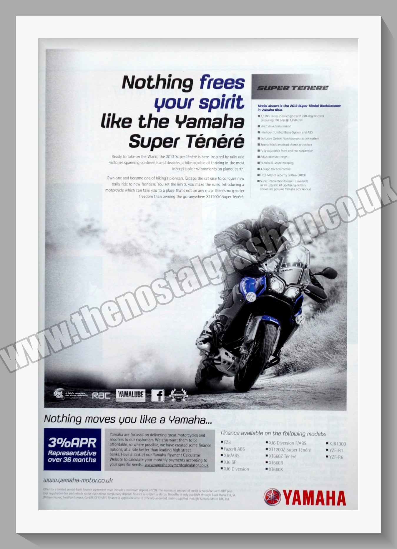 Yamaha Motorcycles. Original Advert 2014 (ref AD57972)
