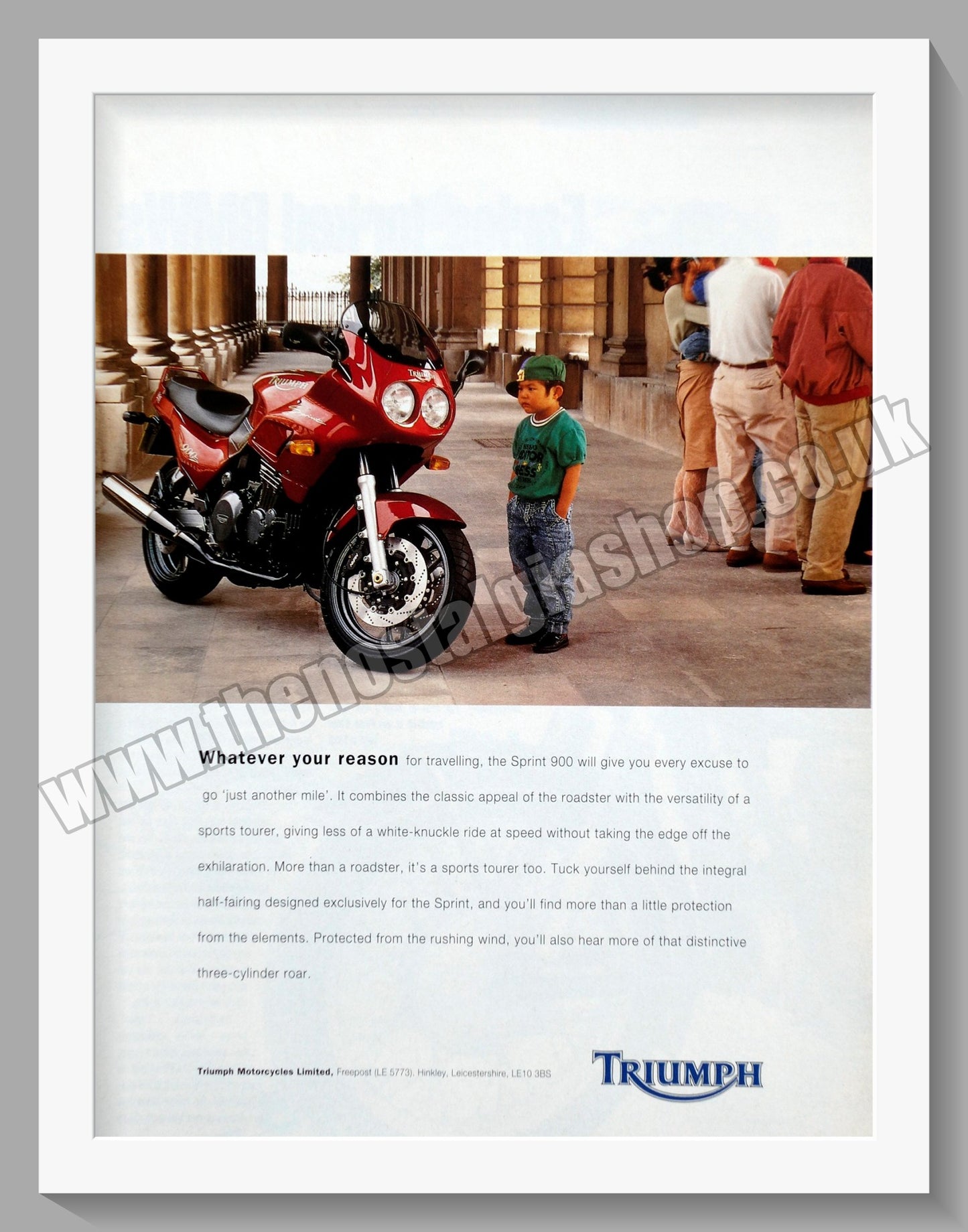 Triumph Motorcycles. Original advert 1994 (ref AD58035)