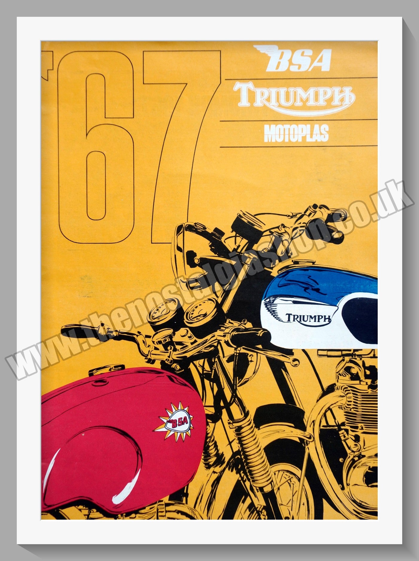 Triumph Motorcycles. Original advert 1966 (ref AD58038)