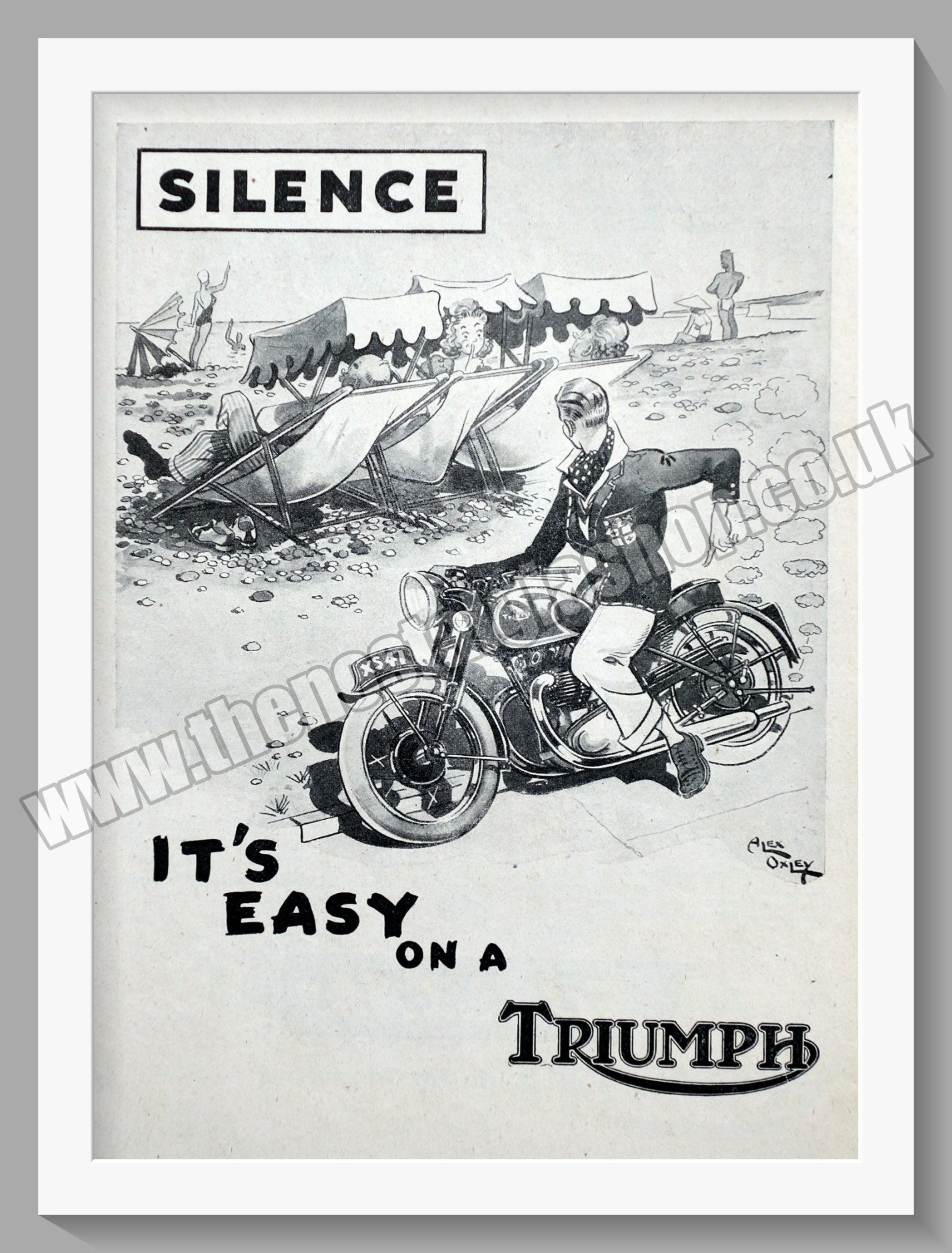 Triumph Motorcycles. Original advert 1945 (ref AD58079)
