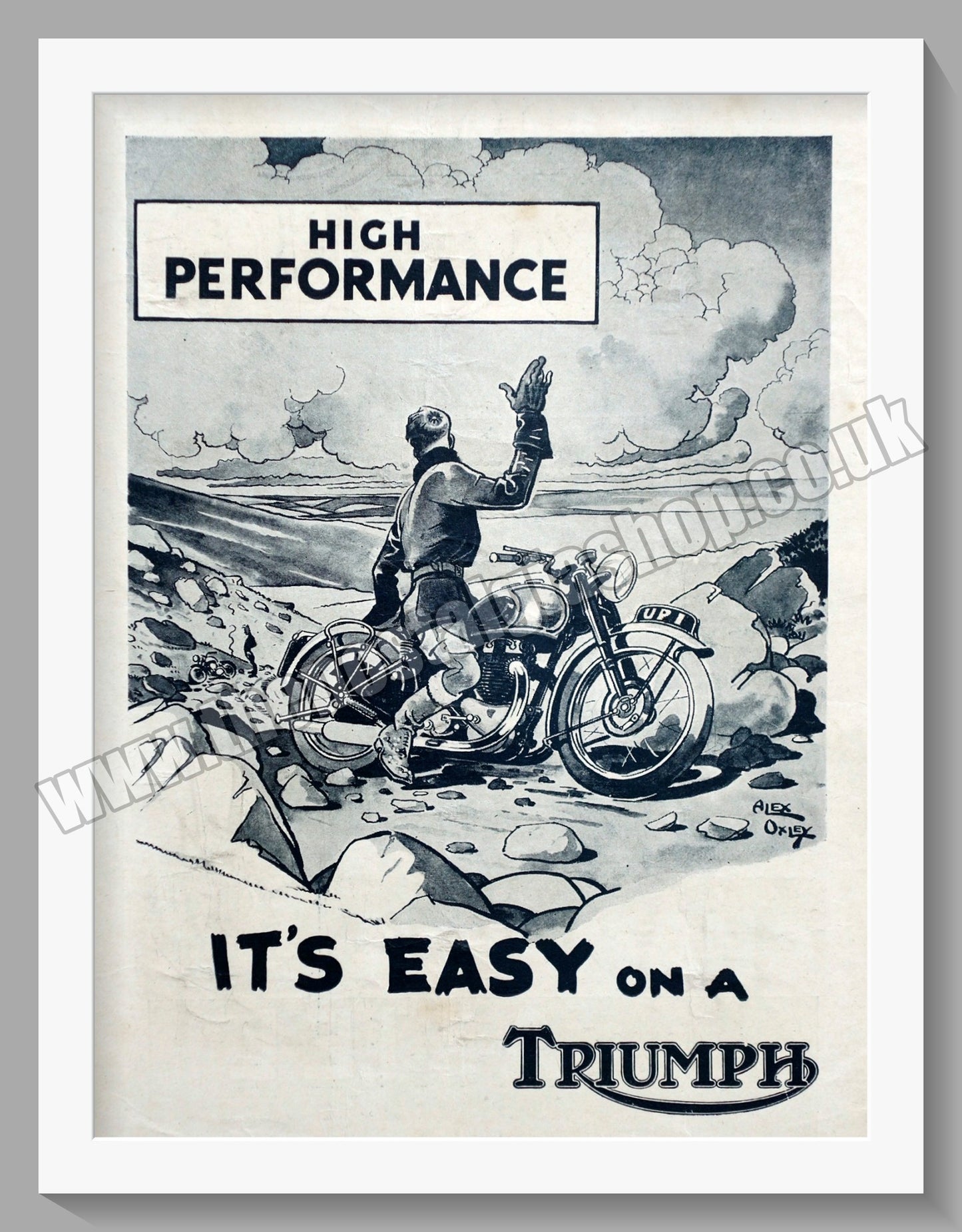 Triumph Motorcycles. Original advert 1945 (ref AD58080)