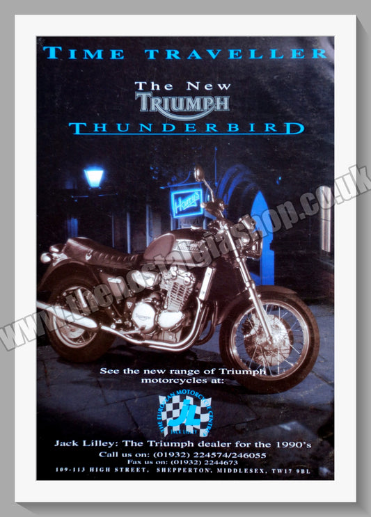Triumph Thunderbird Motorcycles. Original advert 1995 (ref AD58086)