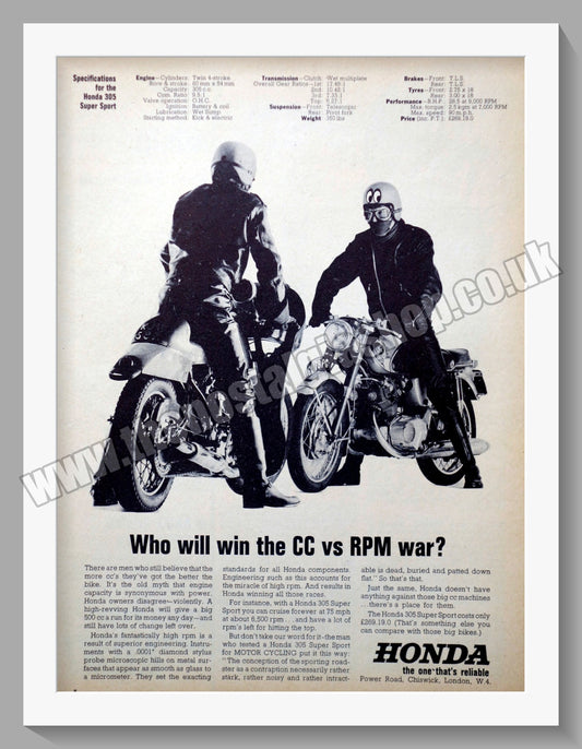 Honda Motorcycles. Original advert (ref AD58148)